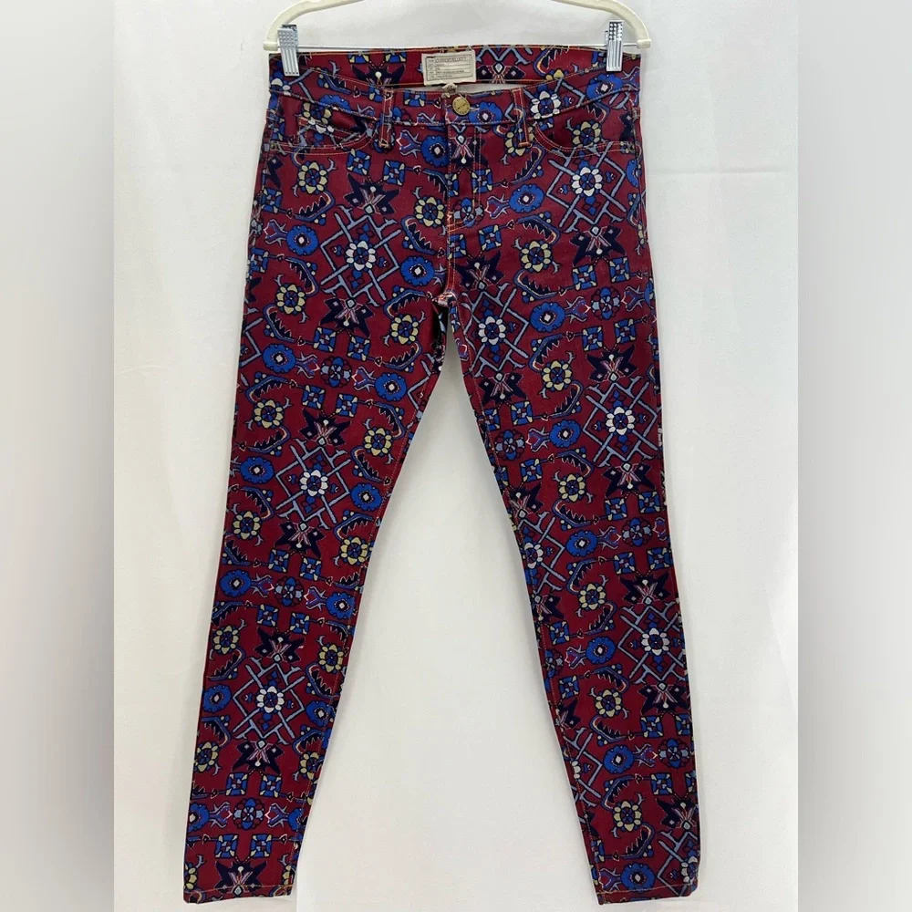 Y2K Current/Elliott The Ankle Printed low rise Skinny Jeans - Picture 4 of 8